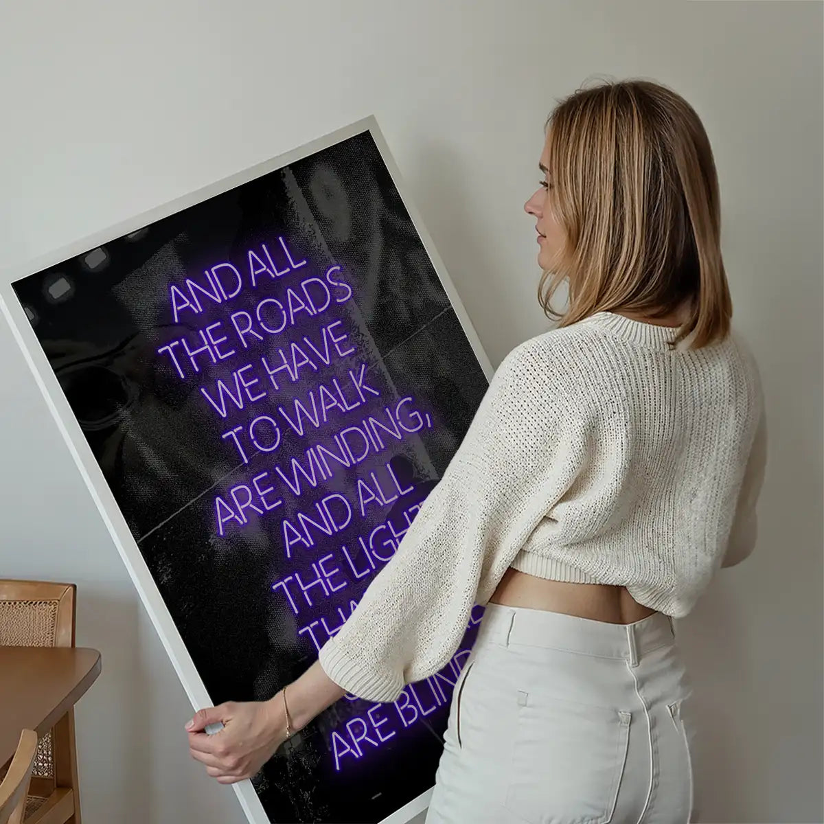 Wonderwall Oasis Lyrics Gig Background Print