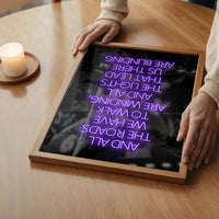 Wonderwall Oasis Lyrics Gig Background Print