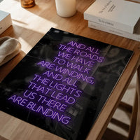 Wonderwall Oasis Lyrics Gig Background Print