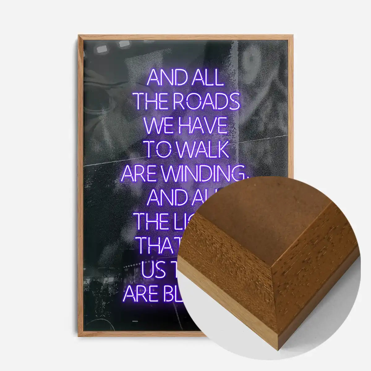 Wonderwall Oasis Lyrics Gig Background Print