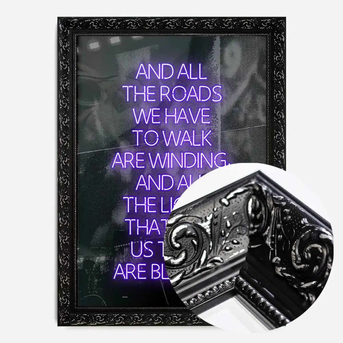 Wonderwall Oasis Lyrics Gig Background Print