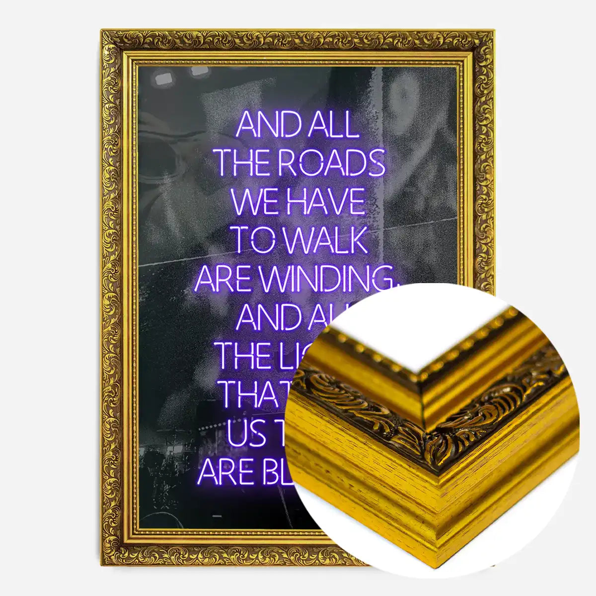 Wonderwall Oasis Lyrics Gig Background Print