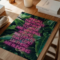 Wonderwall Oasis Lyrics Leaf Background Print