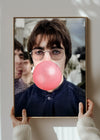 Liam Bubblegum Portrait Oasis Print