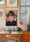 Liam Bubblegum Portrait Oasis Print