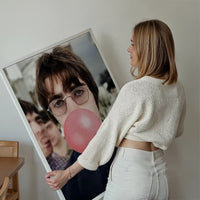 Liam Bubblegum Portrait Oasis Print