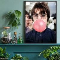 Liam Bubblegum Portrait Oasis Print