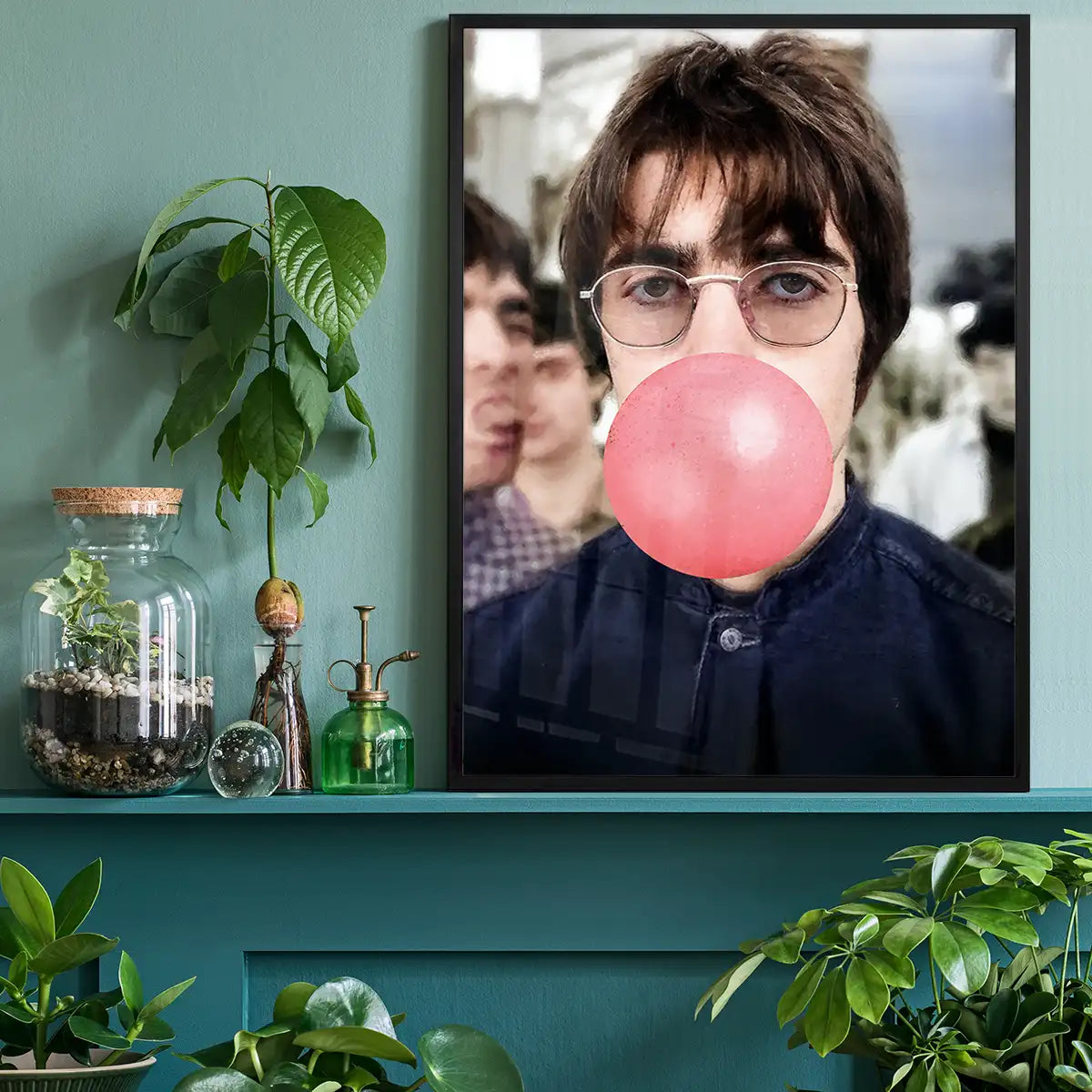 Liam Bubblegum Portrait Oasis Print