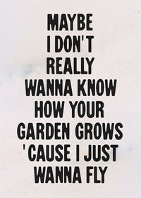 Live Forever 2025 Oasis Lyrics Print