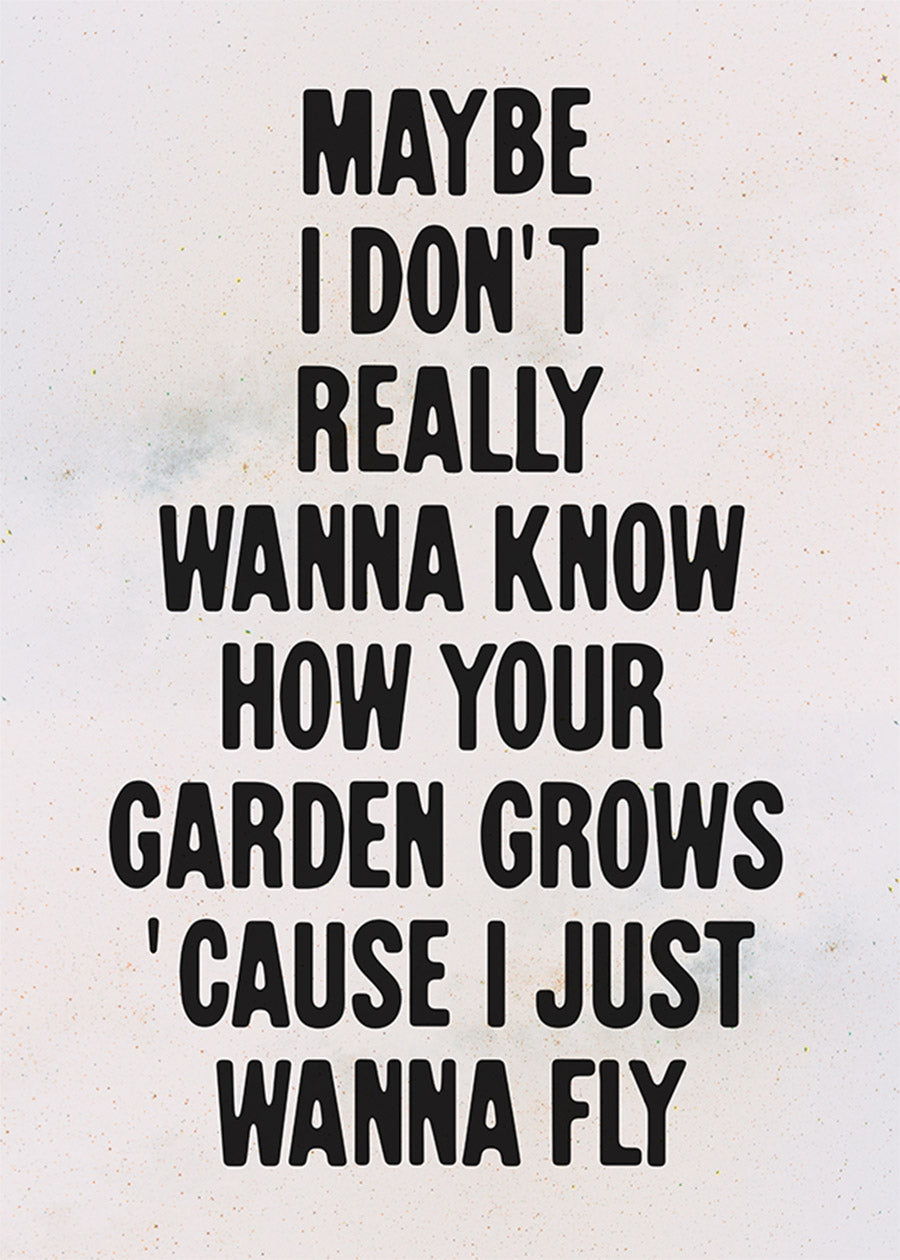 Live Forever 2025 Oasis Lyrics Print