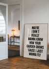 Live Forever 2025 Oasis Lyrics Print