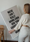 Live Forever 2025 Oasis Lyrics Print