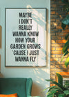 Live Forever 2025 Oasis Lyrics Print
