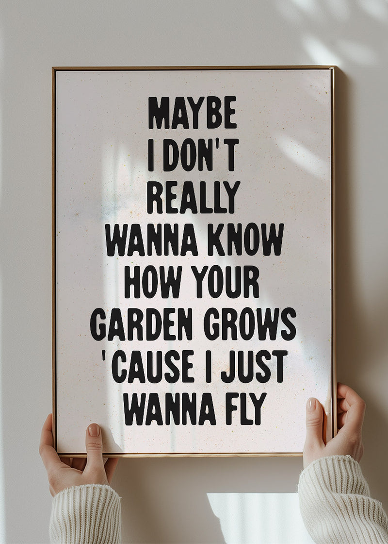 Live Forever 2025 Oasis Lyrics Print