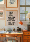 Live Forever 2025 Oasis Lyrics Print