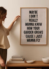 Live Forever 2025 Oasis Lyrics Print