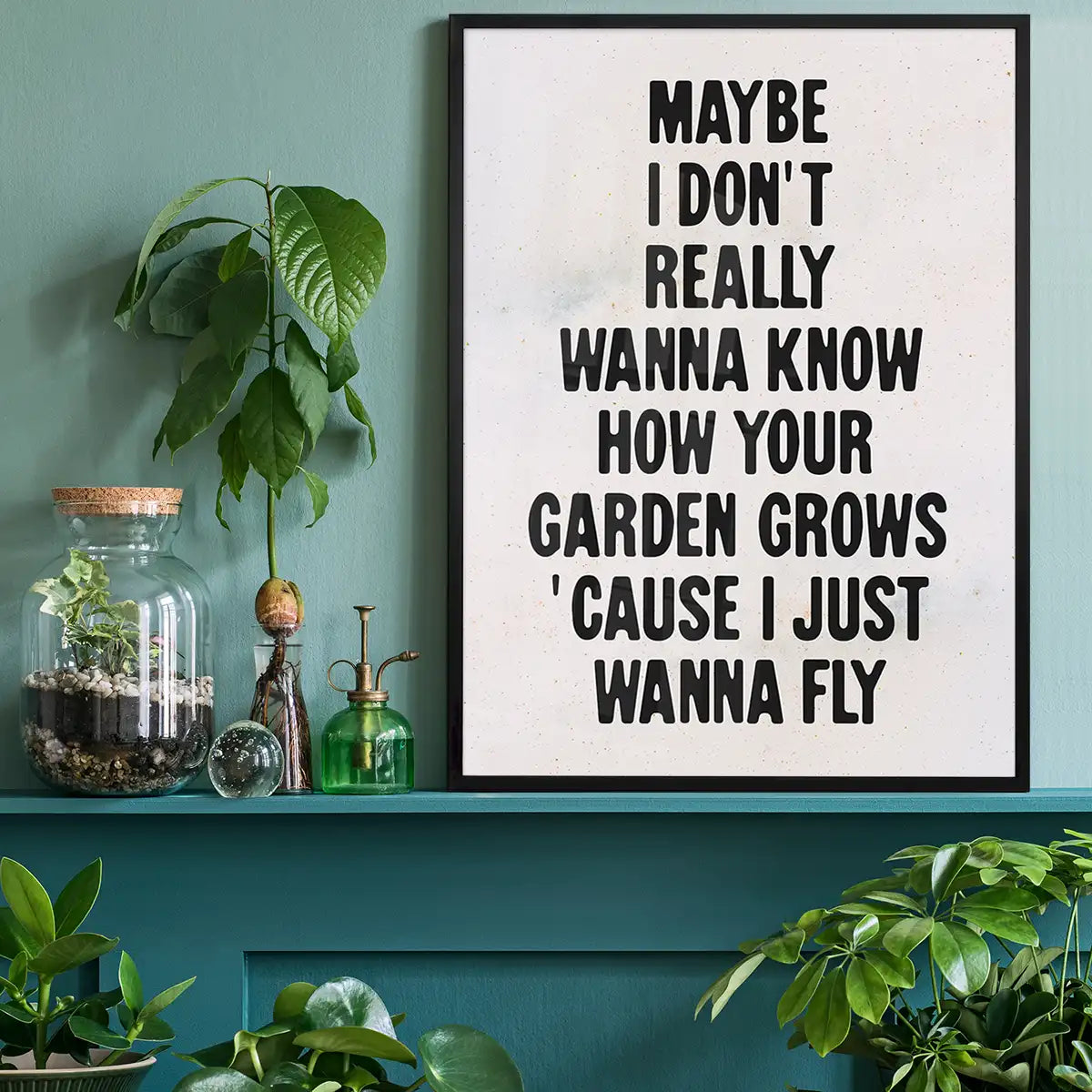 Live Forever 2025 Oasis Lyrics Print