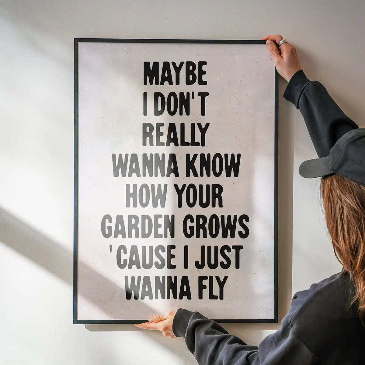 Live Forever 2025 Oasis Lyrics Print