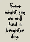 Some Might Say 2025 Oasis Lyrics Print