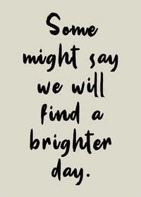 Some Might Say 2025 Oasis Lyrics Print