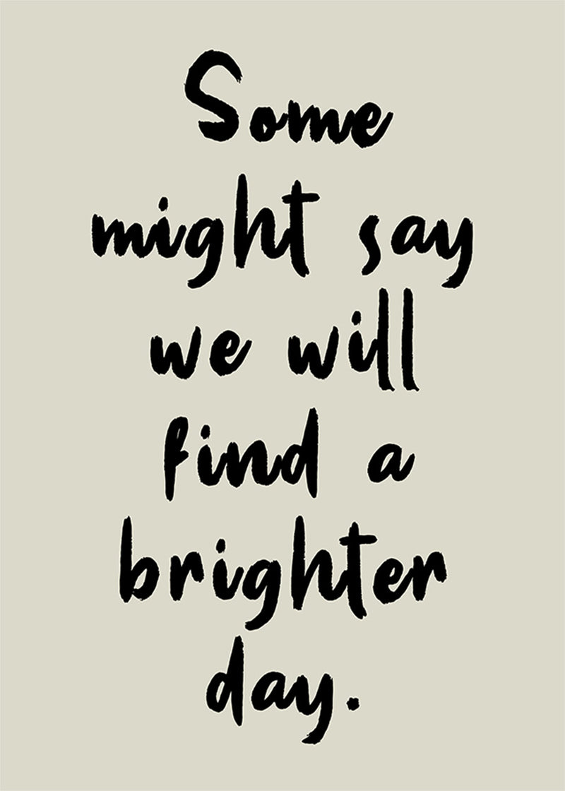 Some Might Say 2025 Oasis Lyrics Print