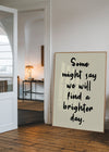 Some Might Say 2025 Oasis Lyrics Print