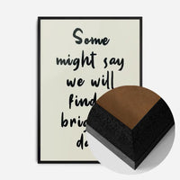 Some Might Say 2025 Oasis Lyrics Print