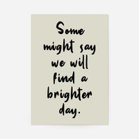 Some Might Say 2025 Oasis Lyrics Print