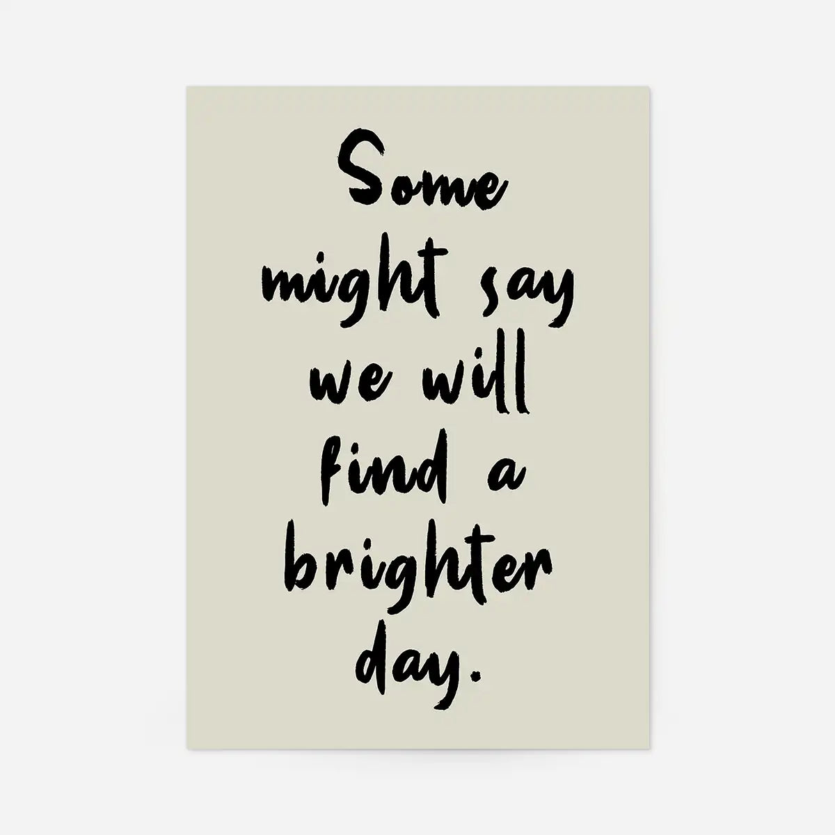 Some Might Say 2025 Oasis Lyrics Print