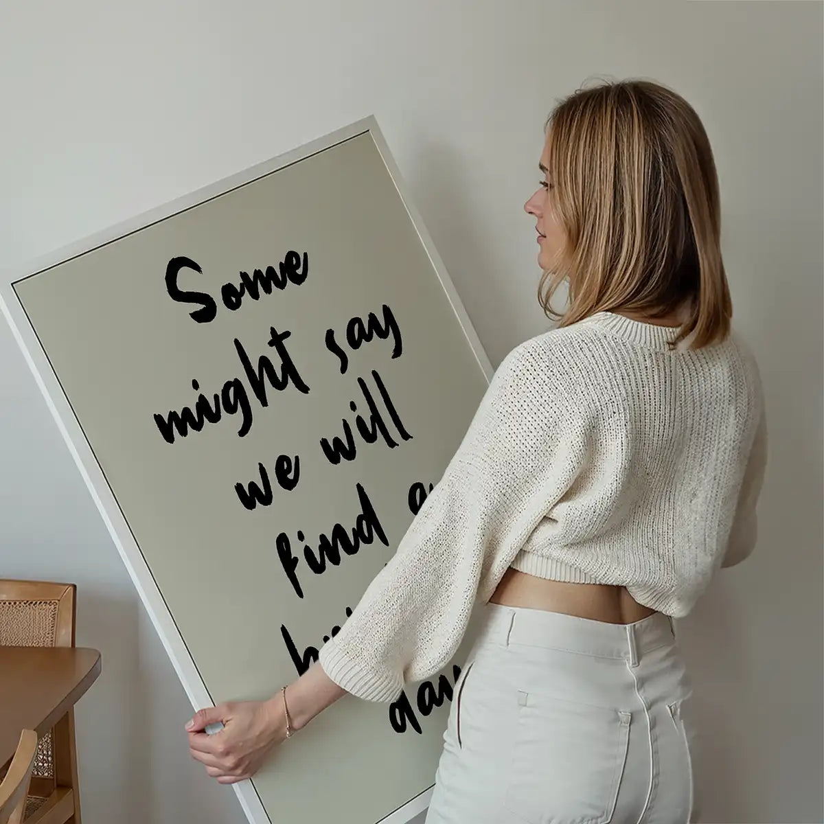 Some Might Say 2025 Oasis Lyrics Print