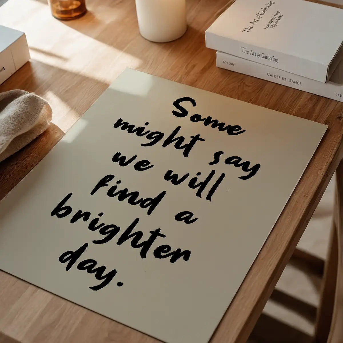 Some Might Say 2025 Oasis Lyrics Print