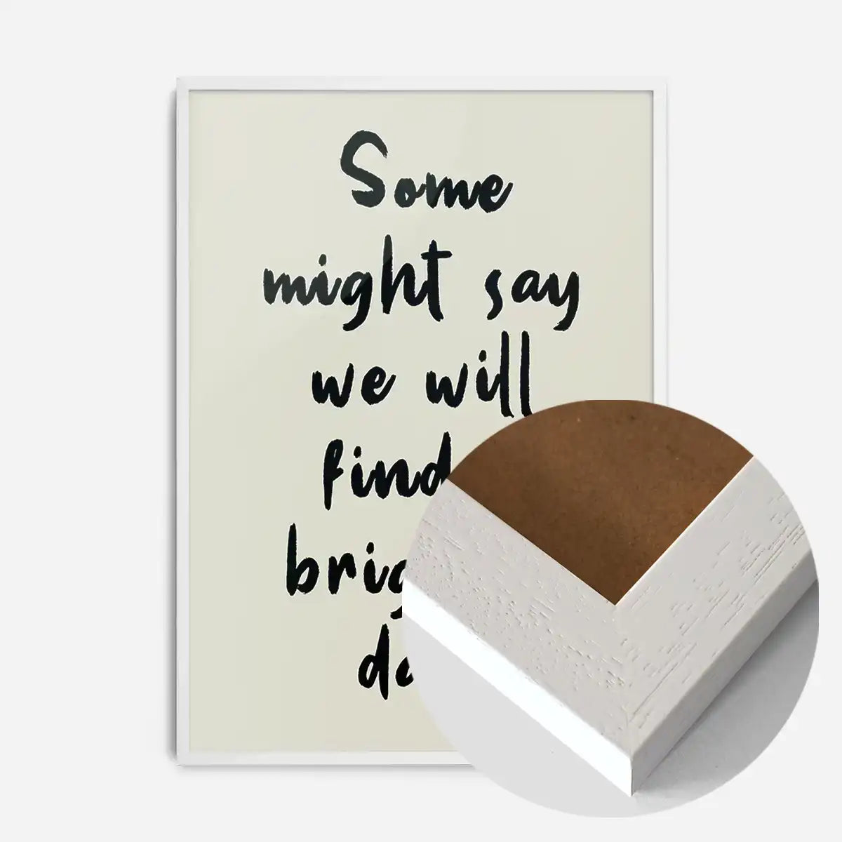 Some Might Say 2025 Oasis Lyrics Print