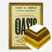 Oasis Tour Poster Print 2025 Yellow