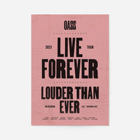 Oasis Tour Poster Print 2025 Pink