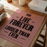 Oasis Tour Poster Print 2025 Pink