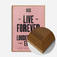 Oasis Tour Poster Print 2025 Pink