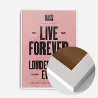 Oasis Tour Poster Print 2025 Pink
