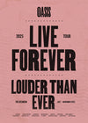 Oasis Tour Poster Print 2025 Pink