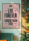 Oasis Tour Poster Print 2025 Pink