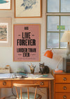 Oasis Tour Poster Print 2025 Pink