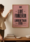 Oasis Tour Poster Print 2025 Pink