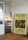 Oasis Tour Poster Print 2025 Yellow
