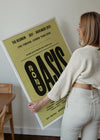Oasis Tour Poster Print 2025 Yellow