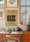 Oasis Tour Poster Print 2025 Yellow