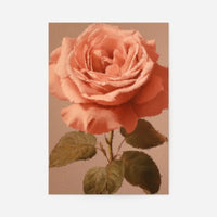 Large Close-Up Peach Rose Painting