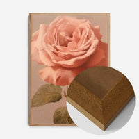Large Close-Up Peach Rose Painting