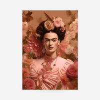 Frida Kahlo Peach Fuzz Portrait