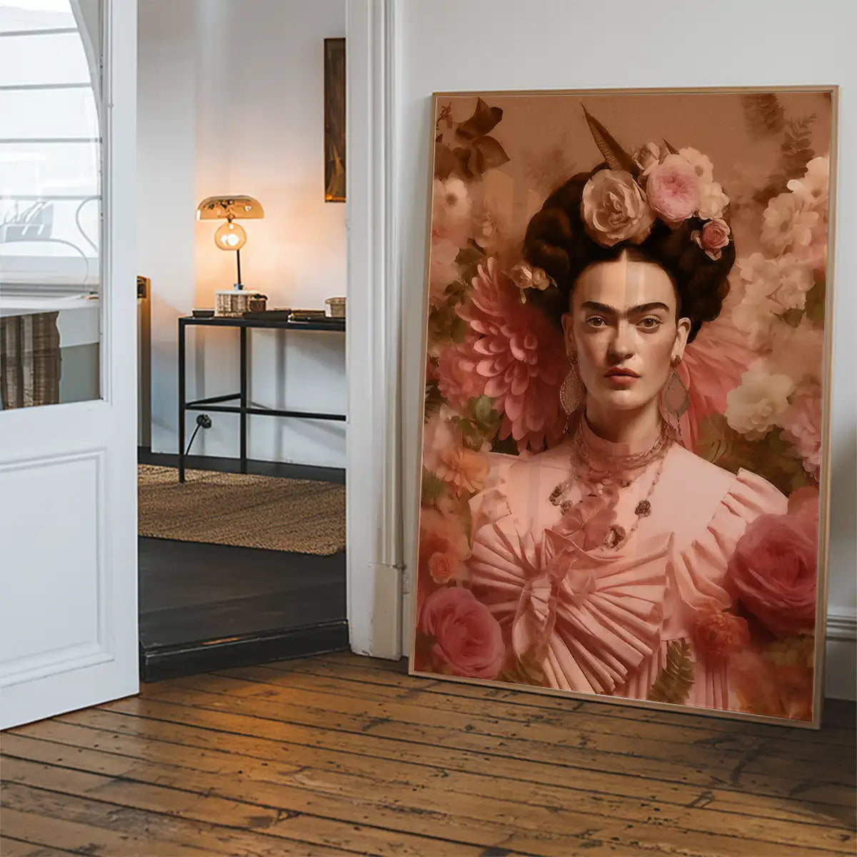 Frida Kahlo Peach Fuzz Portrait
