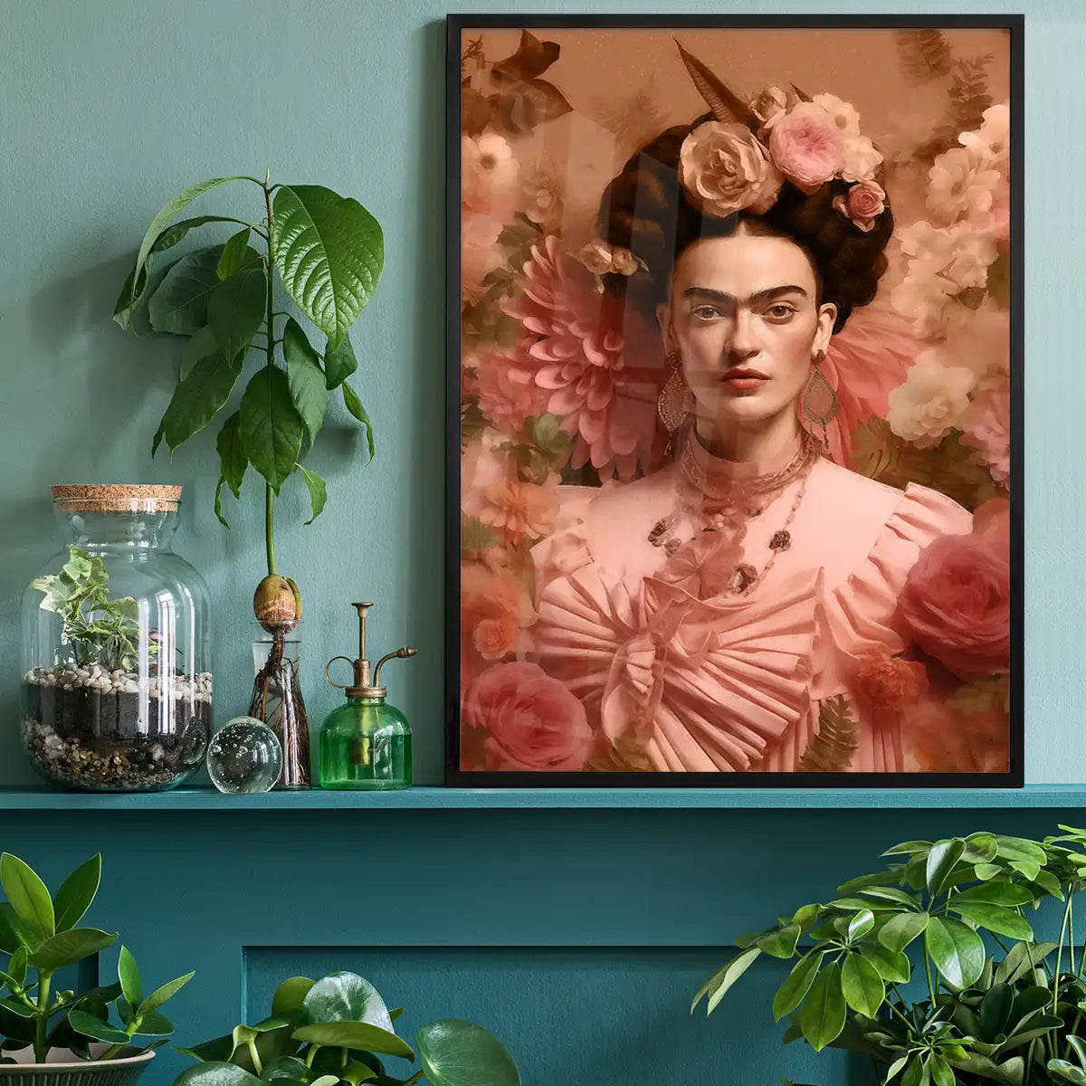 Frida Kahlo Peach Fuzz Portrait