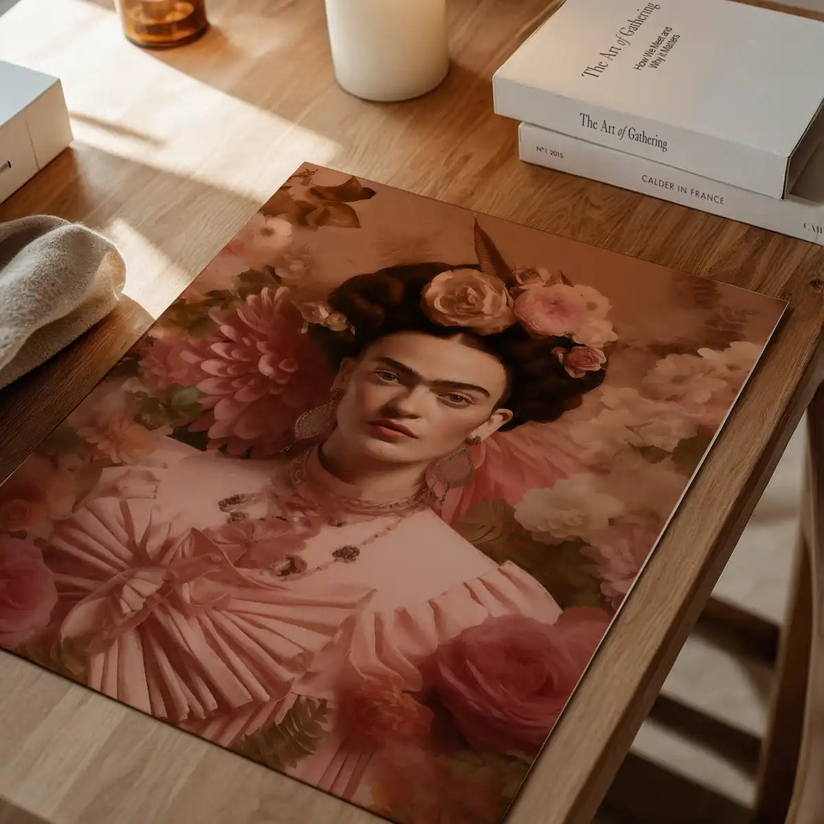 Frida Kahlo Peach Fuzz Portrait